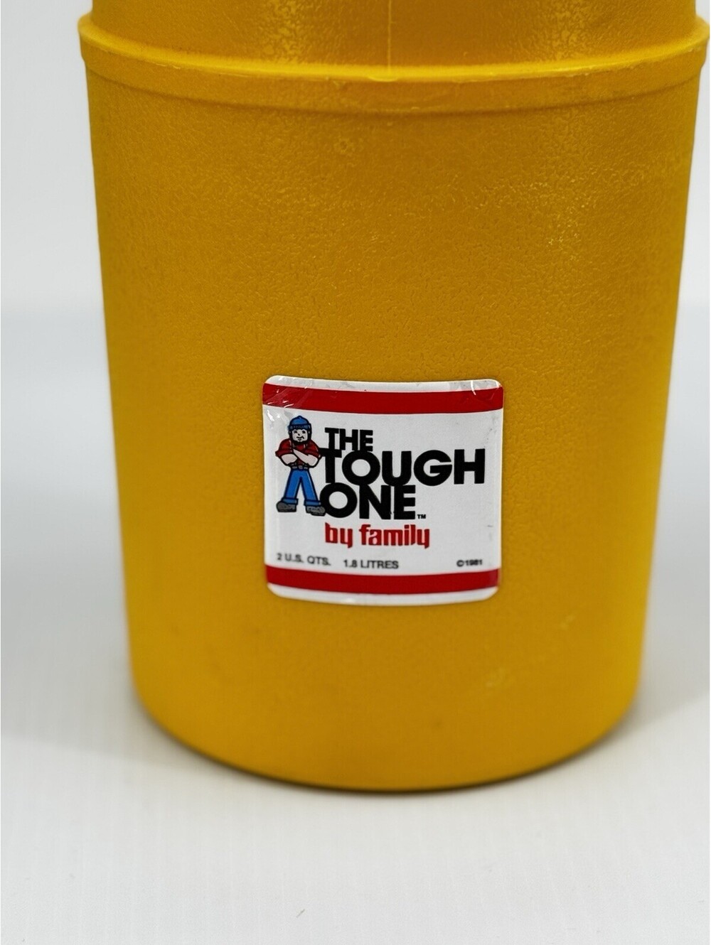 Vintage 1981 The Tough One 2 Qt Water Cooler Jug Family Products USA Never Use